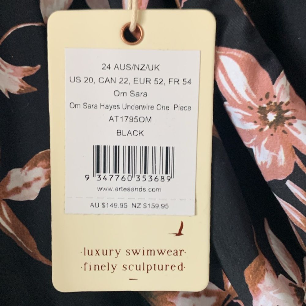 NWT Artesands Om Sara Hayes Underwire One Piece Swimsuit – Size 20+ D/DD - Picture 6 of 12